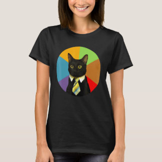 Zakelijke kat kitten draagt stropdas kind kattenli t-shirt