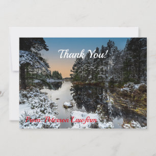 Zakelijke Kerst Bedankt Winterlandschap