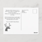 Zakelijke kerst dankjewel boodschappen briefkaart (Achterkant)