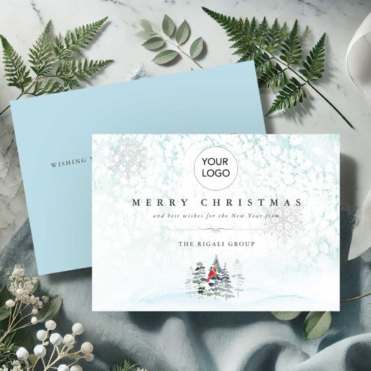 Zakelijke kerst Kaarten met Logo