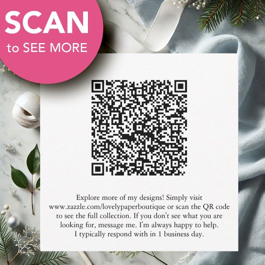 Zakelijke kerst Kaarten met Logo & QR-code