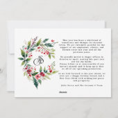 Zakelijke kerst Logo krans foto Feestdagenkaart (Achterkant)