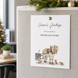 Zakelijke kerst-pakket insert flyer