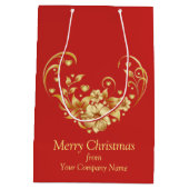 Zakelijke Kerstfeest Medium Gift Bag Medium Cadeauzakje (Achterkant)