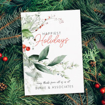 Zakelijke kerstgroen personalisatie