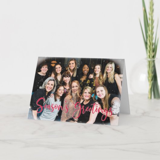 Zakelijke kerstgroeten feestdagen kaart (Voorkant)