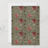 Zakelijke kerstmis feestdagenkaart (Achterkant)