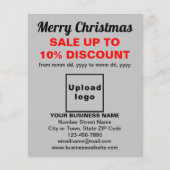 Zakelijke kerstverkoop op Grey Flyer (Voorkant)