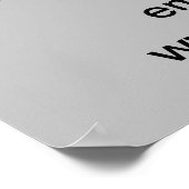 Zakelijke kerstverkoop op grijs Poster (Hoek)