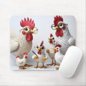Zakelijke Kippen Muismat (Met muis)
