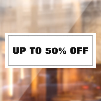 Zakelijke Korting Raamsticker