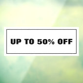 Zakelijke korting raamsticker (Vel 3)