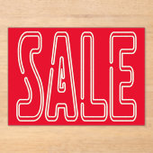 Zakelijke kunstenaar Crafter kleine betaalbare acr Acryl Uitnodigingen (Voorkant)