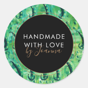 Zakelijke label voor ambachtelijke producten met g