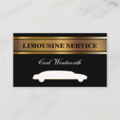 Zakelijke Limousinechauffeur Visitekaartjes (Voorkant)