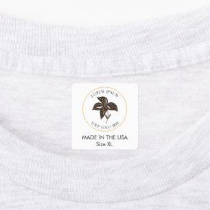 Zakelijke Logo Aangepaste Kleding Maat Ijzer Op Labels
