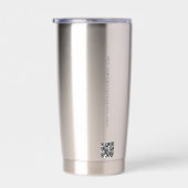 Zakelijke logo Aangepaste QR code website Professi Geïsoleerde Drinkbeker (Rechts)