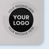Zakelijke Logo & bewerkbare tekst Transparant & Zw Sticker