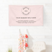 Zakelijke Logo | Blush Pink Professional 5-inch ba Spandoek (Insitu)