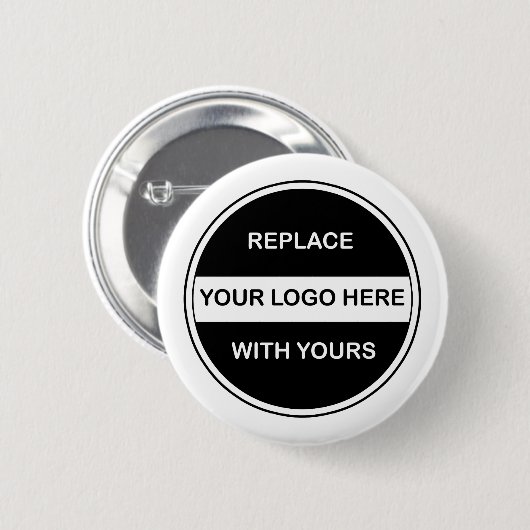 Zakelijke Logo Buttonnen Ronde Button 5,7 Cm (Voorkant /achterkant)