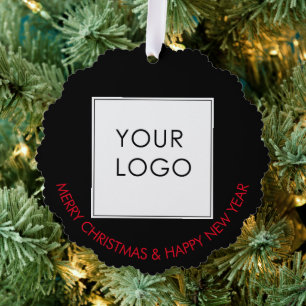 Zakelijke Logo Corporate Company Black Ornament Kaart