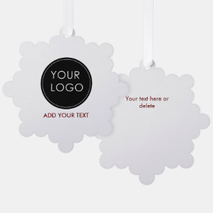 Zakelijke Logo Corporate Company White Ornament Kaart