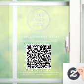 Zakelijke Logo Creëer Uw QR Code Wit Raamsticker (Huis)