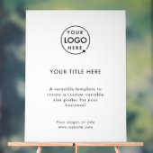 Zakelijke Logo | Eenvoudig geavanceerd minimalisti Acryl Bord (Neutraal)