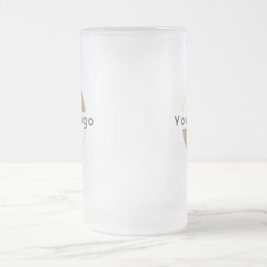 Zakelijke logo Eenvoudig schoon minimaal Bedrijf Matglas Bierpul (Center)