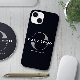 Zakelijke logo Eenvoudige Clean Minimal Merk Zwart Case-Mate iPhone 14 Hoesje