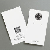 Zakelijke Logo en QR Code Oorbel Display Kaart