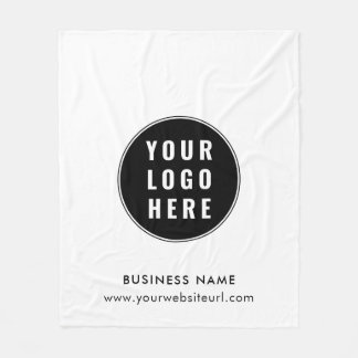 Zakelijke Logo en website Bedrijf Promotioneel Fleece Deken