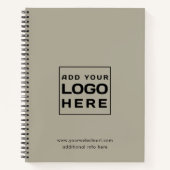 Zakelijke Logo en website minimalistische corporat Notitieboek (Voorkant)