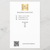 Zakelijke logo foto qr code flyer (Voorkant)