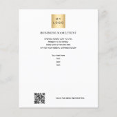 Zakelijke logo foto qr code flyer (Voorkant)