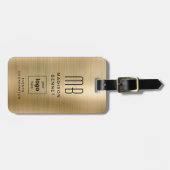 Zakelijke Logo Gold Professional Reizen Bagagelabel (Voorkant horizontaal)