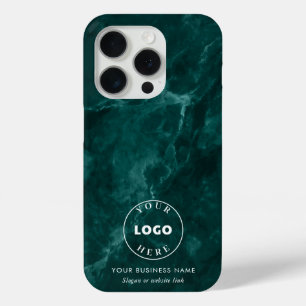 Zakelijke Logo Green Marble Corporate medewerkers iPhone 15 Pro Case