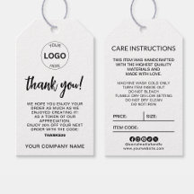 Zakelijke Logo Hang Label Prijs Swing Care Details