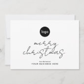 Zakelijke Logo kerst Feestdagenkaart (Voorkant)