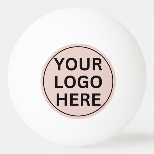 Zakelijke Logo L Promotionele Branded Blush Pink Pingpongballen (Achterkant)