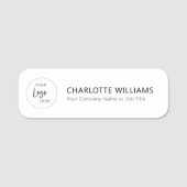 Zakelijke Logo-medewerker Naamplaatje (Voorkant)