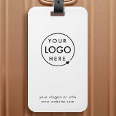 Zakelijke Logo | Minimale Eenvoudige reiniging wit Bagagelabel