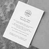 Zakelijke Logo | Minimale, eenvoudige witte schoon Flyer