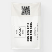 Zakelijke Logo Minimalistische moderne QR-code Spandoek (Verticaal)