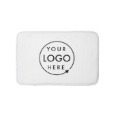 Zakelijke Logo Minimalistische Professional Wit Badmat (Voorkant)