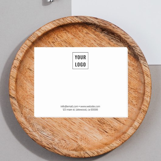 Zakelijke Logo Minimalistische Professional Wit Post-it® Notes