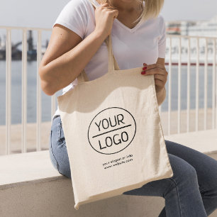 Zakelijke Logo Modern bedrijf — Grote T Tote Bag