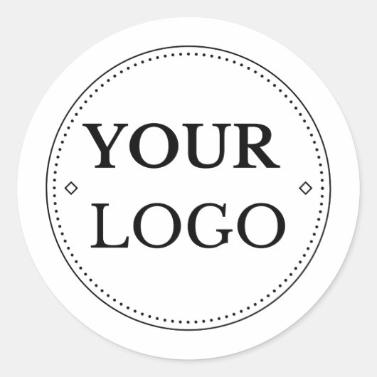 Zakelijke Logo Modern Professional Ronde Sticker (Voorkant)