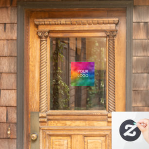 Zakelijke Logo Moderne Minimal Clean Sleek Promoti Raamsticker