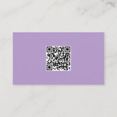 Zakelijke Logo Moderne minimalistische QR-code Paa Visitekaartje (Achterkant)